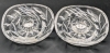 Pair of Vintage Cut Crystal Candle Holders | 4.3" x 4.5"