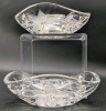 Pair of Vintage Cut Crystal Candle Holders | 4.3" x 4.5" - 2