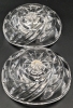 Pair of Vintage Cut Crystal Candle Holders | 4.3" x 4.5" - 4