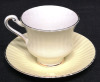 Vintage Paragon Teacup and Saucer Made in England Yellow and White Floral Pattern - 2