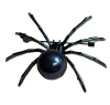 Spider Brooch rhinestones Large Black Faux Pearl Body - 2