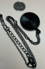 Glowing Black Cat Peeking Japanned Styled Necklace - 3