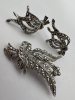 BIRKS Marcasite Sterling Brooch and Earrings