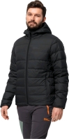 New Men's Size Medium | Jack Wolfskin Ather Down Hoody Jacket (Black) | Retails for Over $200!