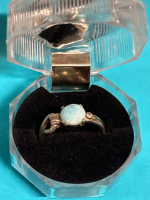 925 Sterling Silver Larimar Ring Size 5.5