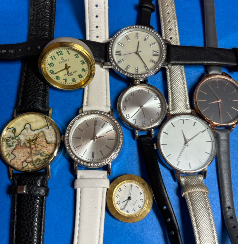 Vintage to Modern Watches Rhinestones Leather Bands Rivoli