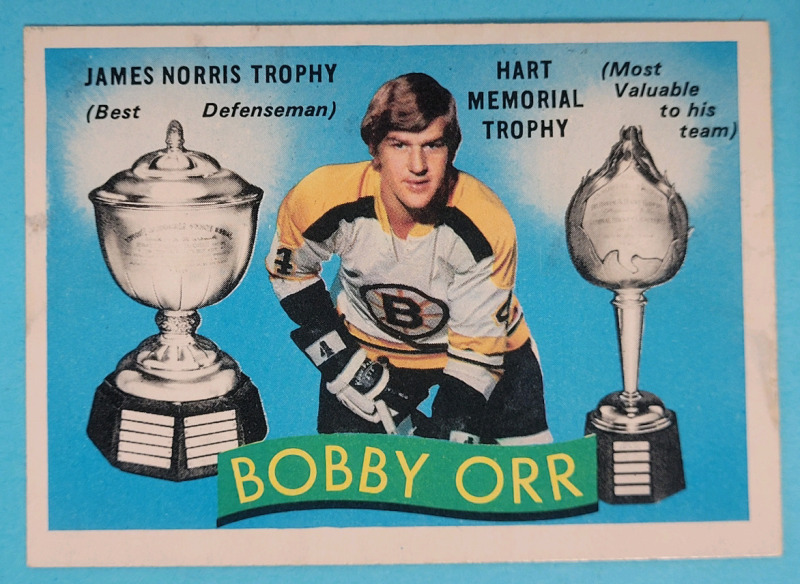 1971 - 72 O Pee Chee NHL Hockey #245 Bobby Orr Hart / Norris Winner Trading Card . See Photos for Condition