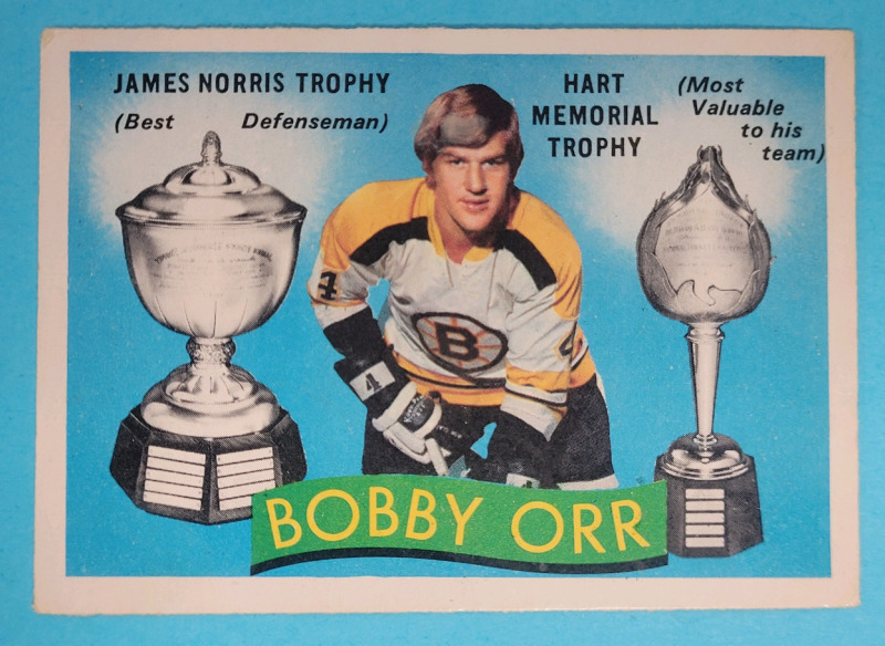1971 - 72 O Pee Chee NHL Hockey #245 Bobby Orr Hart / Norris Winner Trading Card . See Photos for Condition