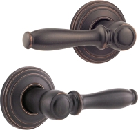 2 New Wieser Hall/Closet Lever Door Knobs in Venetian Bronze - 9GLA1010-104