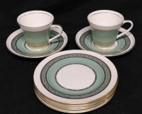 Vintage Aynsley Gretna Pattern Dishes - Cups & Saucers & Plates