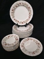 25 Vintage Paragon Plates Seville Pattern - Made in England