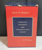 Complete Speaker's and Toastmaster's Library by Jacob M Braude , 8 Volume Book Set