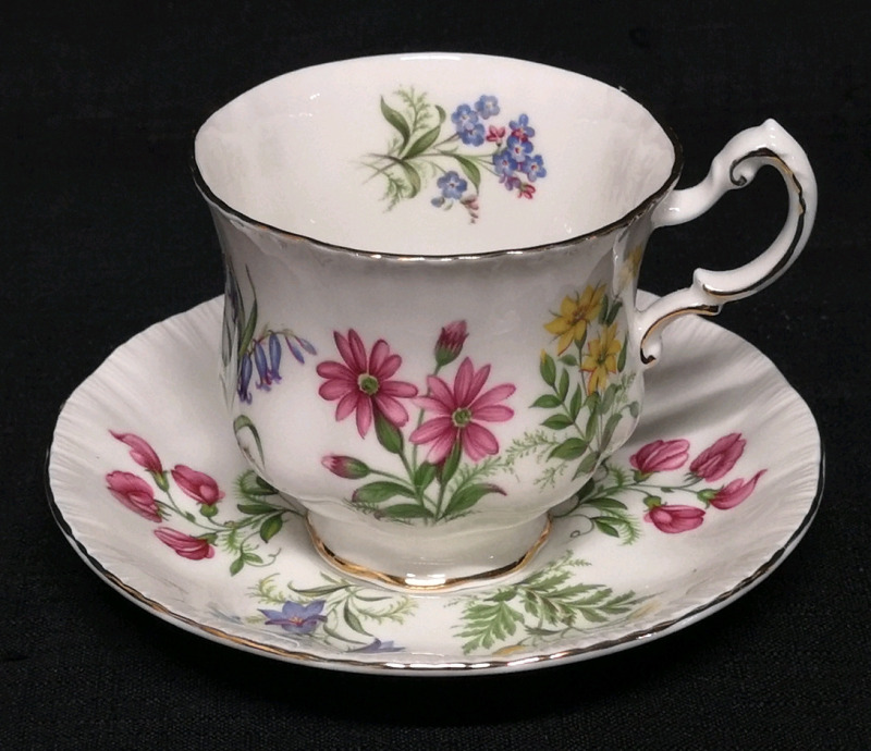 Vintage Paragon English Flowers Teacup and Saucer