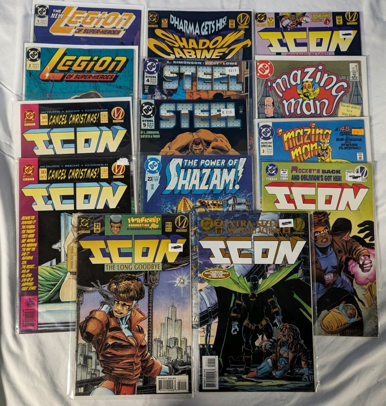 14 Vintage to Newer DC Comics - Icon, Steel and More!