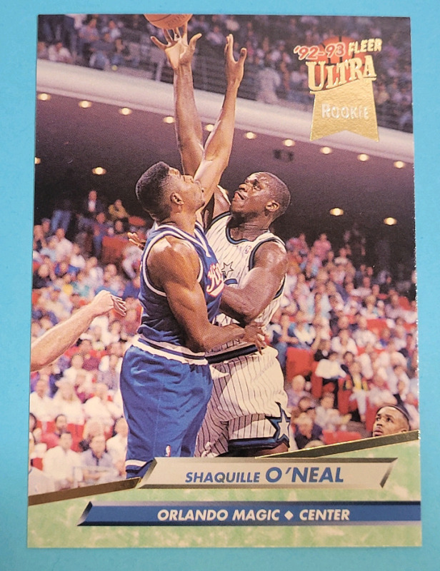 1992 - 93 Fleer Ultra NBA Basketball #328 Shaquille O'Neil Rookie Trading Card . See Photos for Condition