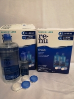 2 New Bausch + Lomb Fresh Soft Contacts Lens Solution kit EXP Oct 01 2024