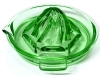 Very Vibrant Vintage Uranium Glass Citrus Juicer | 5" Diameter (excl Handle Tab) x 2.5" Tall - 2