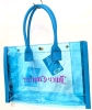 New Juicy Couture Translucent Jelly Tote Bag w Coin Purse | 15.5" x 3.5" x 11" Tall with 6.5" Drop Handles - 3