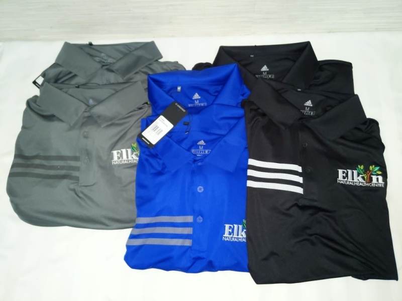 6 New Adidas Health Centre-Branded Shirts MEDIUM