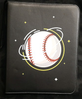 New BaseballCard Binder - Contains at least 80 pages