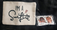 New Swiftie Zip Bag w/ Taylor Swift Themed Stickers