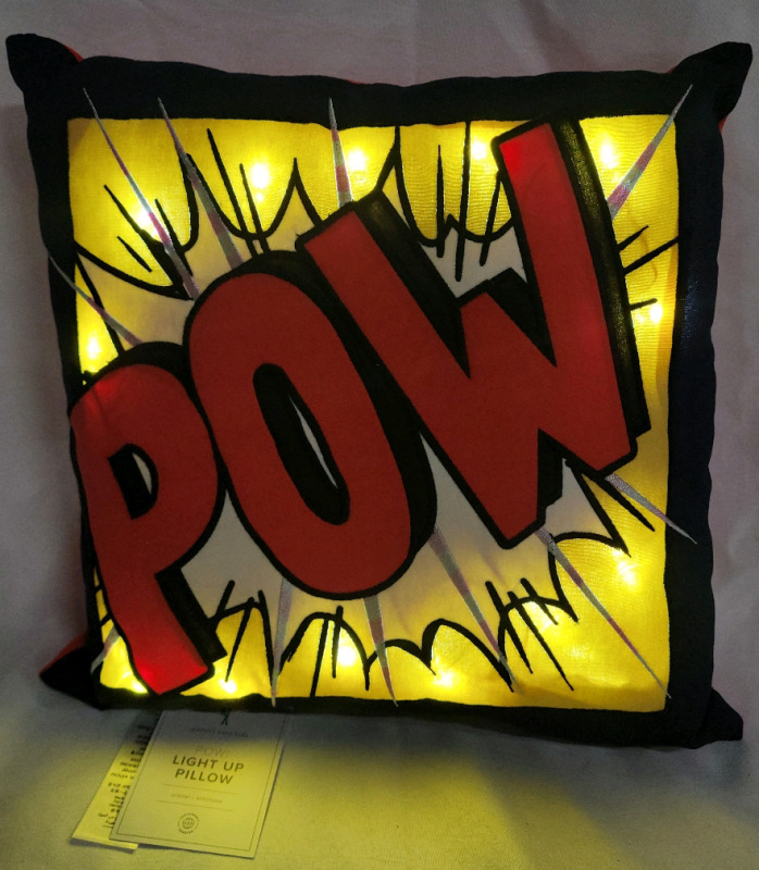 Pottery Barn Kids POW! Light-Up Pillow , New with Tags