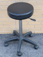 Adjustable Height Rolling Stool , measures 24" - 34" tall