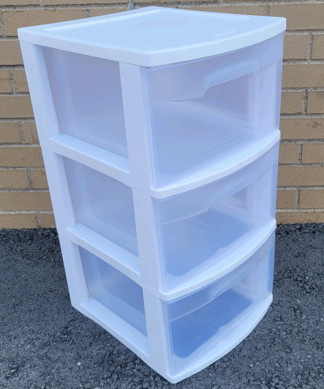 Sterilite 3-Drawer Storage Mini Tower , measures 12.5"×24"×14.5"