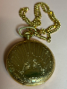 17 Jewel Chateau Hunter Case Pocket Watch Coin Sterling Band DOrlan Jewels Brass Finial - 3