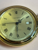 17 Jewel Chateau Hunter Case Pocket Watch Coin Sterling Band DOrlan Jewels Brass Finial - 4