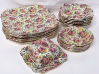 20 Vintage Royal Winton Summertime Pattern Dishes