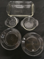 5 Vintage Fire King Glass Baking Dishes