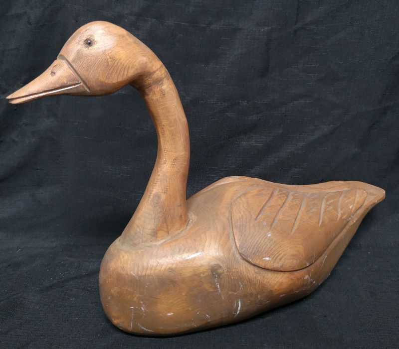 Large Wooden Duck Figure 14.5" Tall