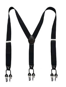 New AWAYTR | Mens Heavy Duty Adjustable Elastic Suspenders | 6 Strong Clips Suspender