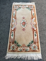 Vintage Hand Knotted Wool Rug - 68 by 30"