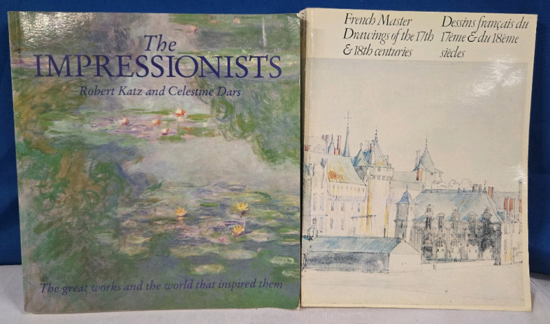 2 Vintage Soft Cover Books | The Impressionists: The Great Works & The World That Inspired Them | & French Master Drawings Of The 17th & 18th Centuries