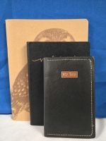 3 New NoteBooks | 2 Lined NoteBooks 1 With Cool Owl Design 8"-10" Tall | 1 Trip Planning/ Record Book 7" Tall