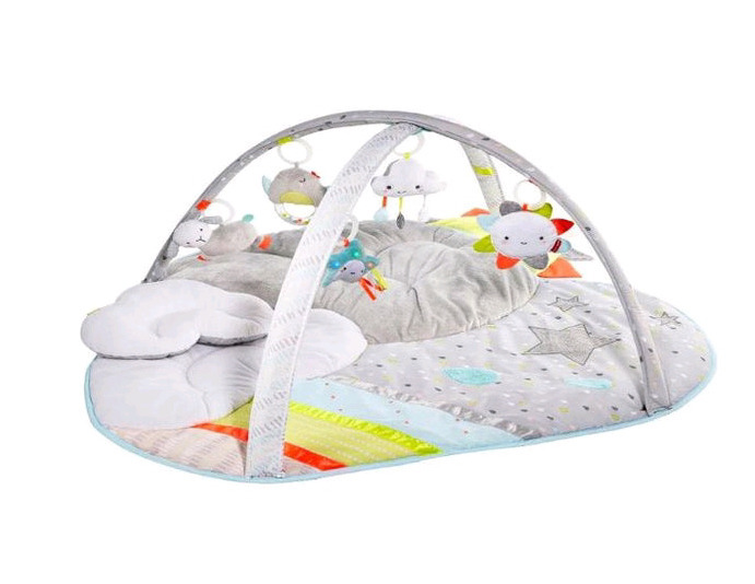 New - Skip Hop Silver Lining Cloud Activity Gym Baby Play Mat , Measures 36"×36"×19" . Model # 307150 .