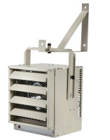 New - Dimplex Electric Unit Heater, 1-Phase Compact, Series: CUH, 240 VAC , 2000 W , 5/3.75 kW, 220 cfm, Ceiling Mount, Heavy-Duty Steel, Almond, Epoxy Powder Coated, 11"W×9"D×9"H . Stock photo used . Model # CUH02B31T . Retail $300