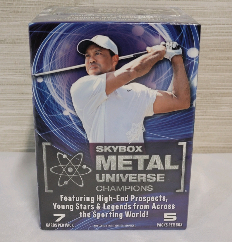 Skybox Metal Universe Champions Multi-Sport Trading Card Box , Sealed . Five (5) Packs , Seven (7) Cards per Pack