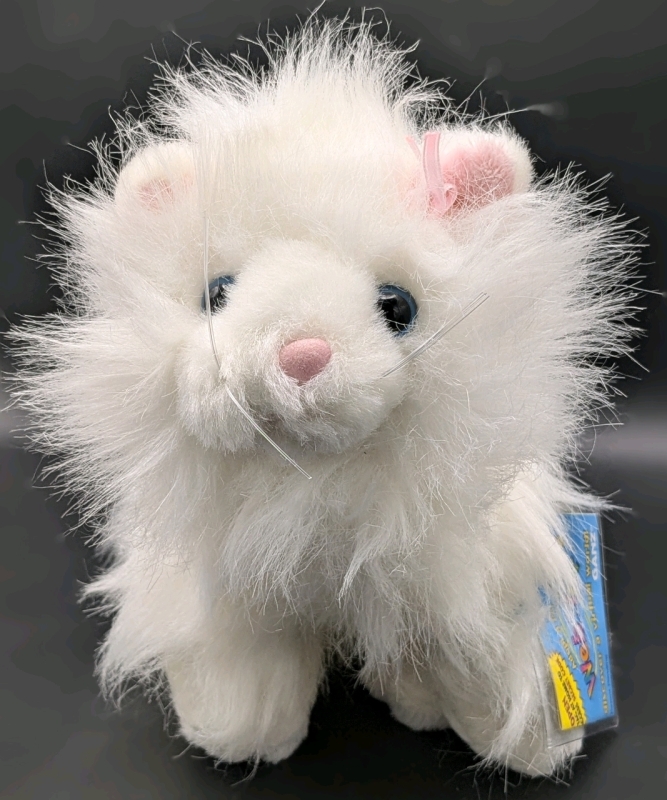 New Ganz WEBKINZ Plush Persian Cat (HN110) with Sealed Secret Code | 7" Tall