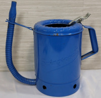 Vintage Swingspout Oil Dispenser One (1) Gallon Steel Can , Blue