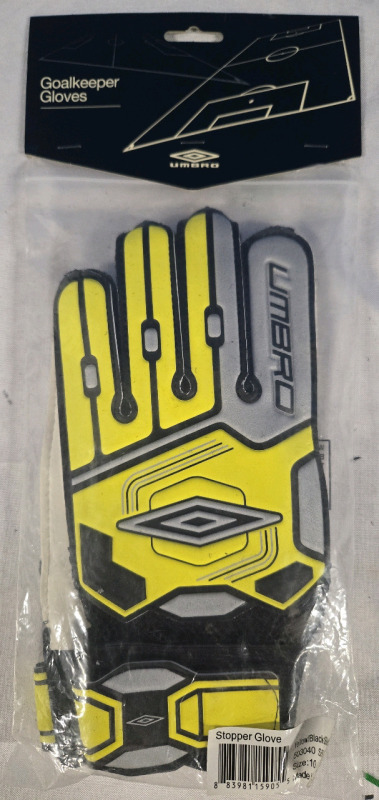 New Sealed | Umbro Size: 10 Goalkeeper Stopper Gloves