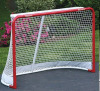 New - EZgoal 2" Folding Steel Hockey Goal with Backstop . Measures 6ft&times;4ft . Some Assembly Required . Stock photos used . Open Box , Taped Closed . - 2