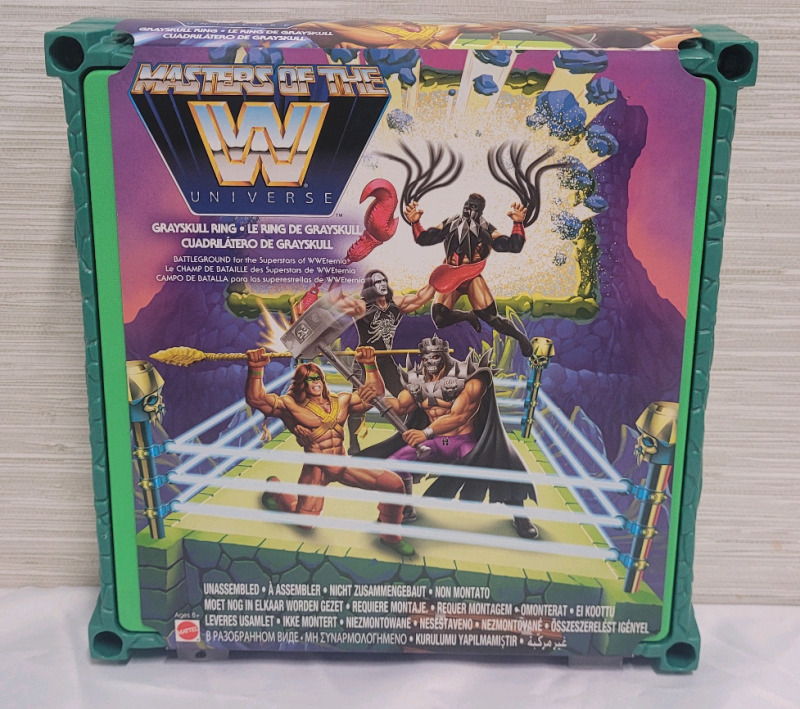 New - WWE Masters of the Universe Grayskull Wrestling Ring . Action Figures Not Included