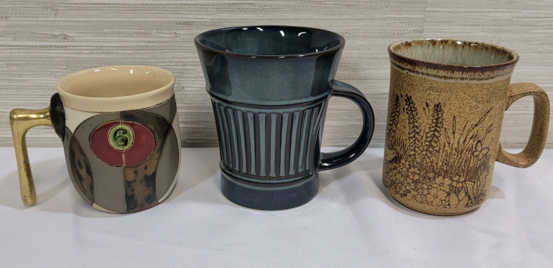 Set of 3 Stomeware Coffee Mugs