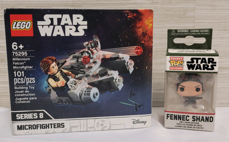New - LEGO Star Wars Millennium Falcon Microfighters #75295 , 101pcs. & Funko Pop! Pocket Star Wars Fennec Shand