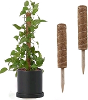 New 2-Pack Stackable Moss / Coir Support Poles Stakes for Climbing Indoor Plants | 15" Long ea