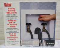 New - Oakey Washing Machine Outlet Box , Model No. 38820 . Measures 9"×7 3/4"