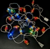 New Decorative 110V GOLD Tone Lantern-Shaped String / Fairy Lights | 9.8 Feet 20 LED Lights | Can Be Daisy-Chained - 2
